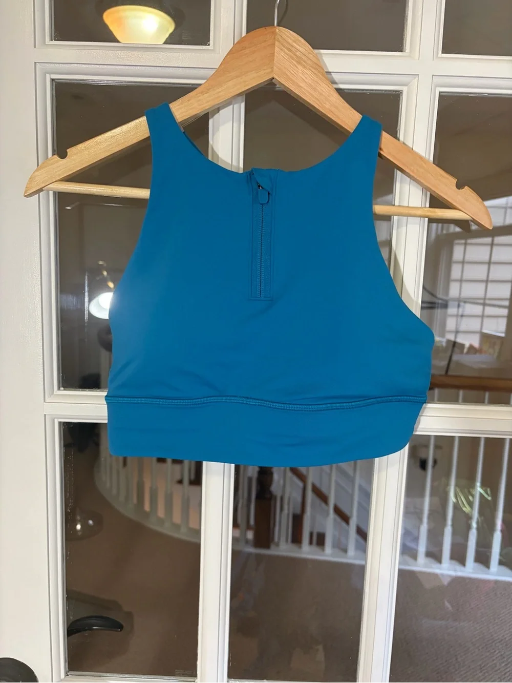 lululemon athletica Blue High-Neck Sport Bra